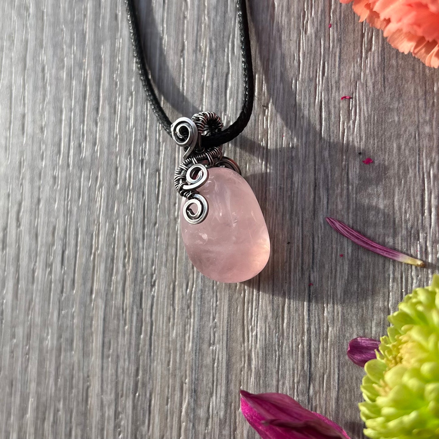 Rose Quartz Tumble Pendant