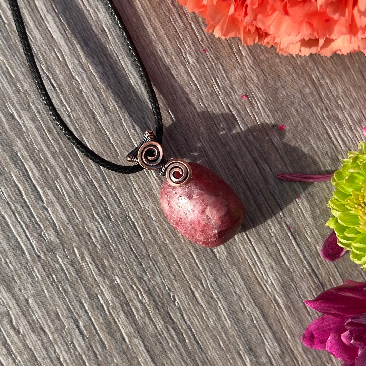 Thulite Tumble Pendant