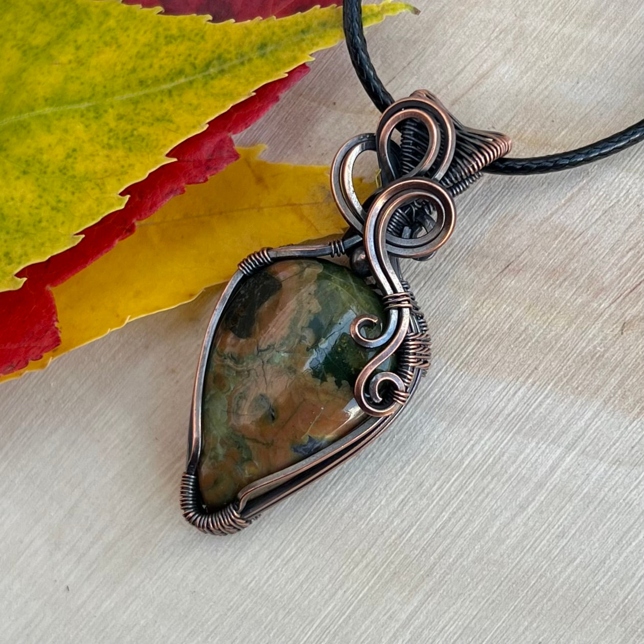 Ryolite Pendant in Copper