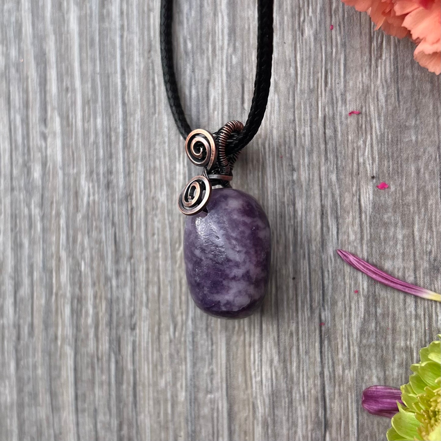 Lepidolite Tumble Pendant