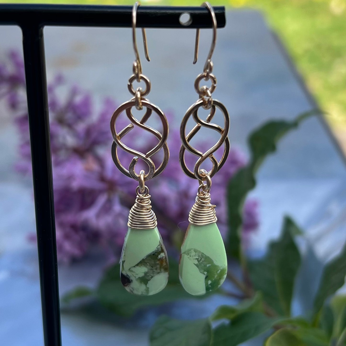 Lemon Chrysoprase in 14k Gold Filled Wire