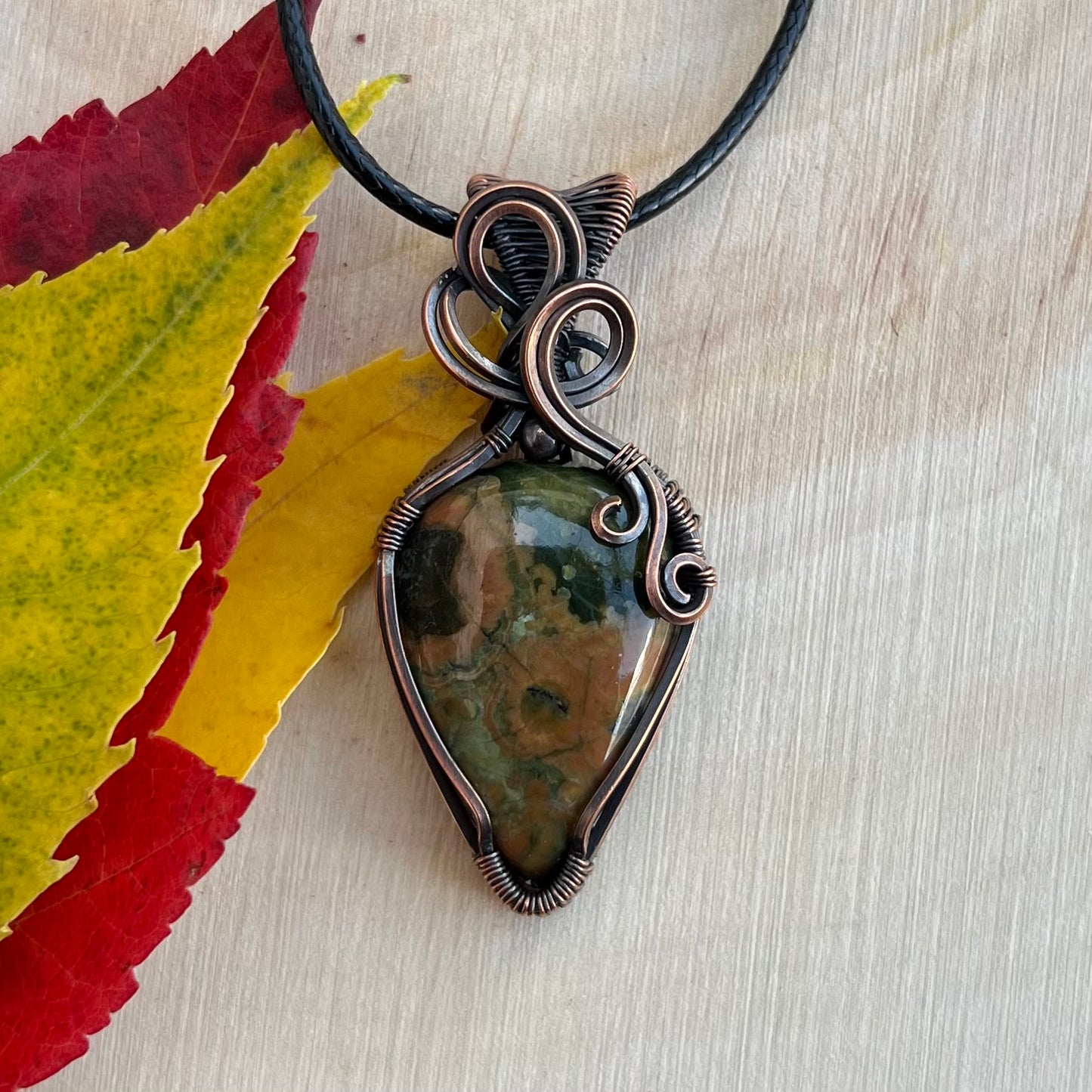 Ryolite Pendant in Copper