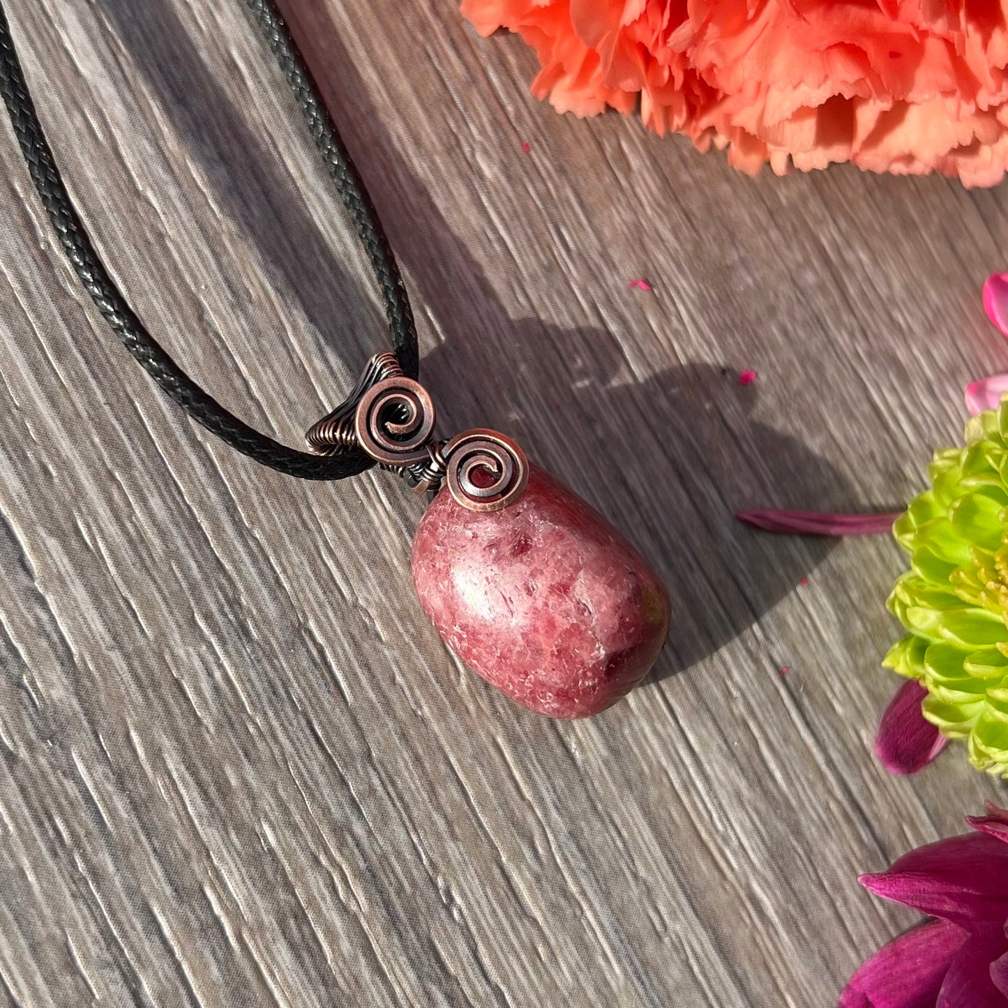 Thulite Tumble Pendant