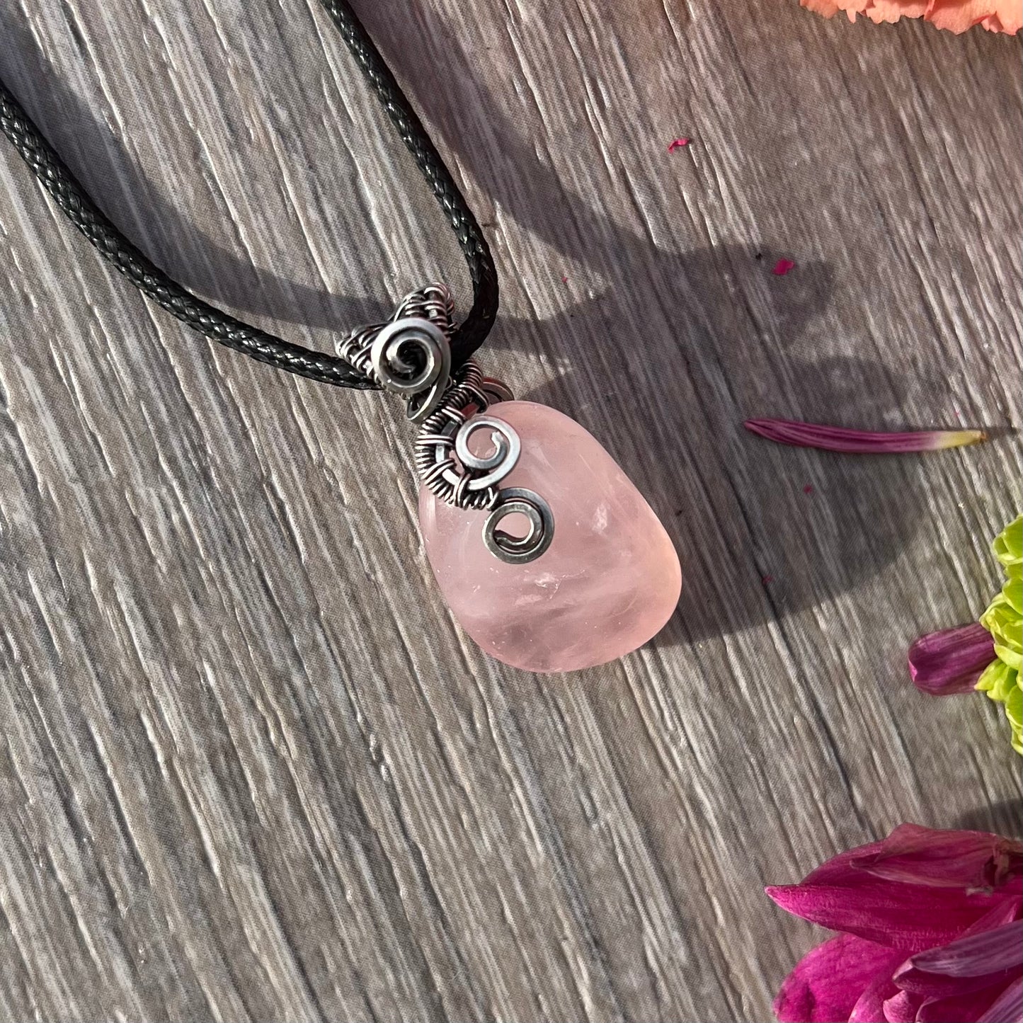 Rose Quartz Tumble Pendant