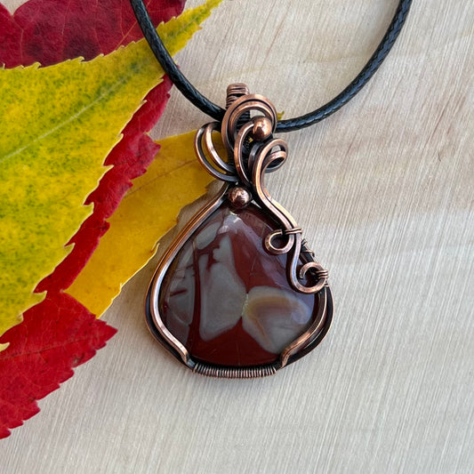 Noreena Jasper Pendant in Copper