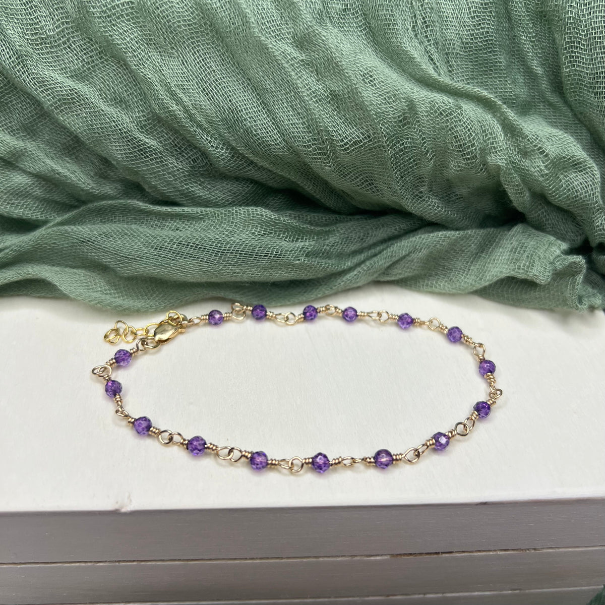Amethyst Bracelet – 14k Gold Filled