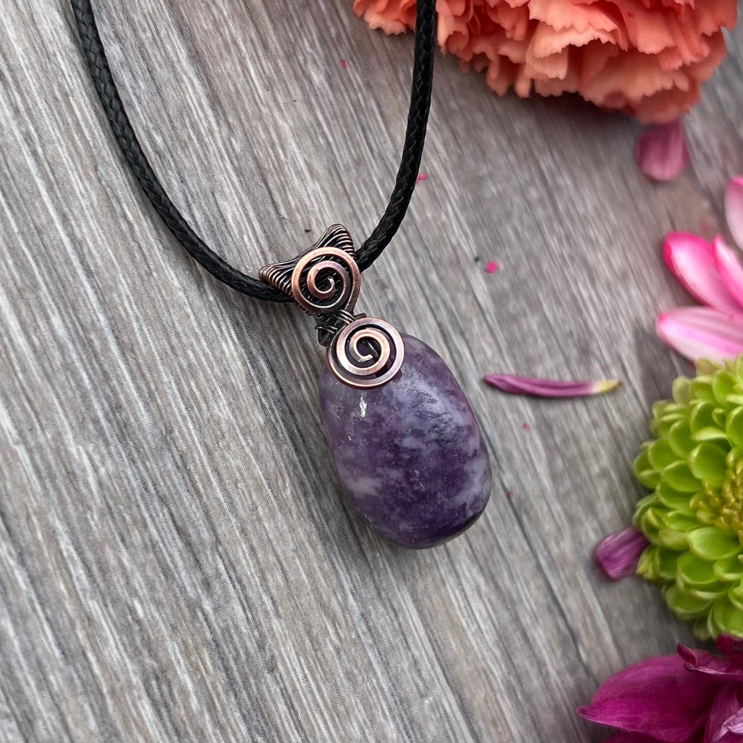 Lepidolite Tumble Pendant