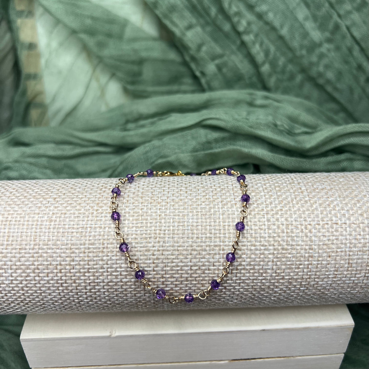 Amethyst Bracelet – 14k Gold Filled