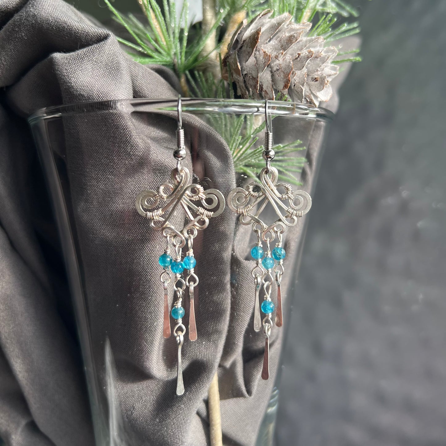 Neon Apatite Earrings