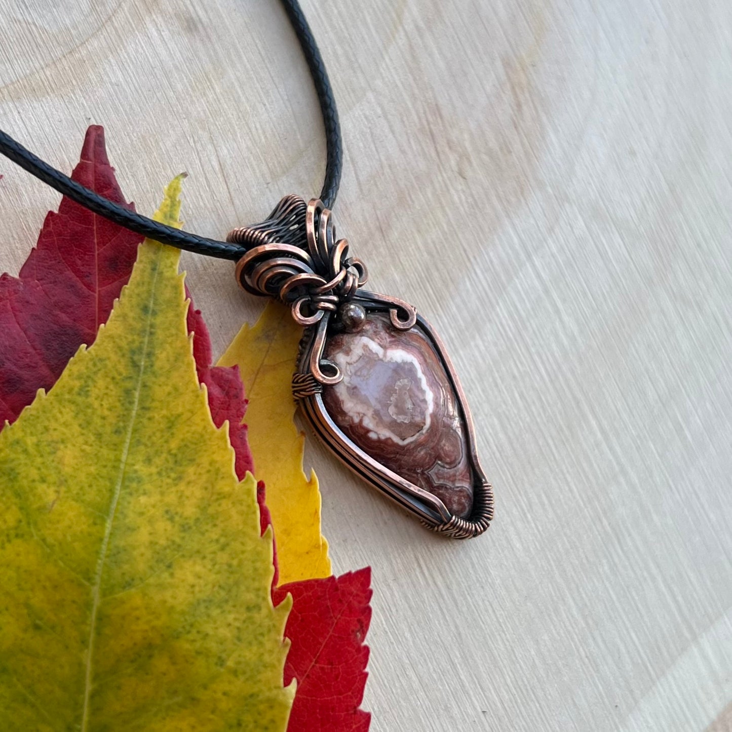 Rosita Jasper Pendant in Copper