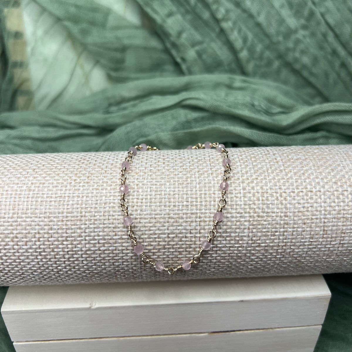 Rose Quartz Bracelet – 14k Gold Filled