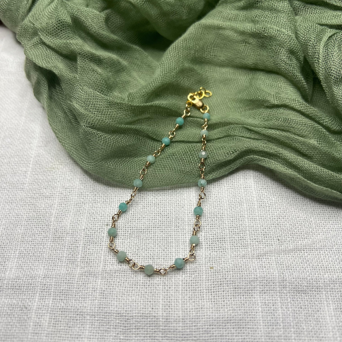 Amazonite Bracelet – 14k Gold Filled