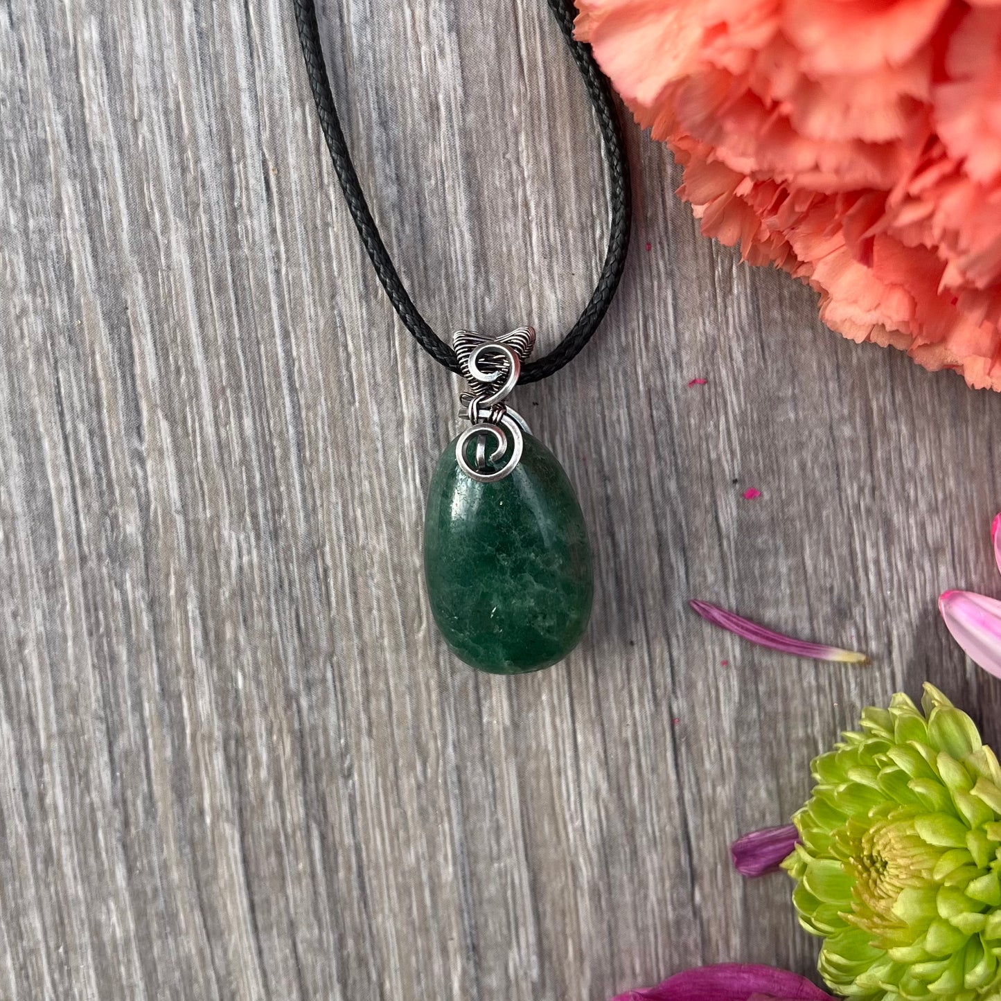 Green Aventurine Tumble Pendant