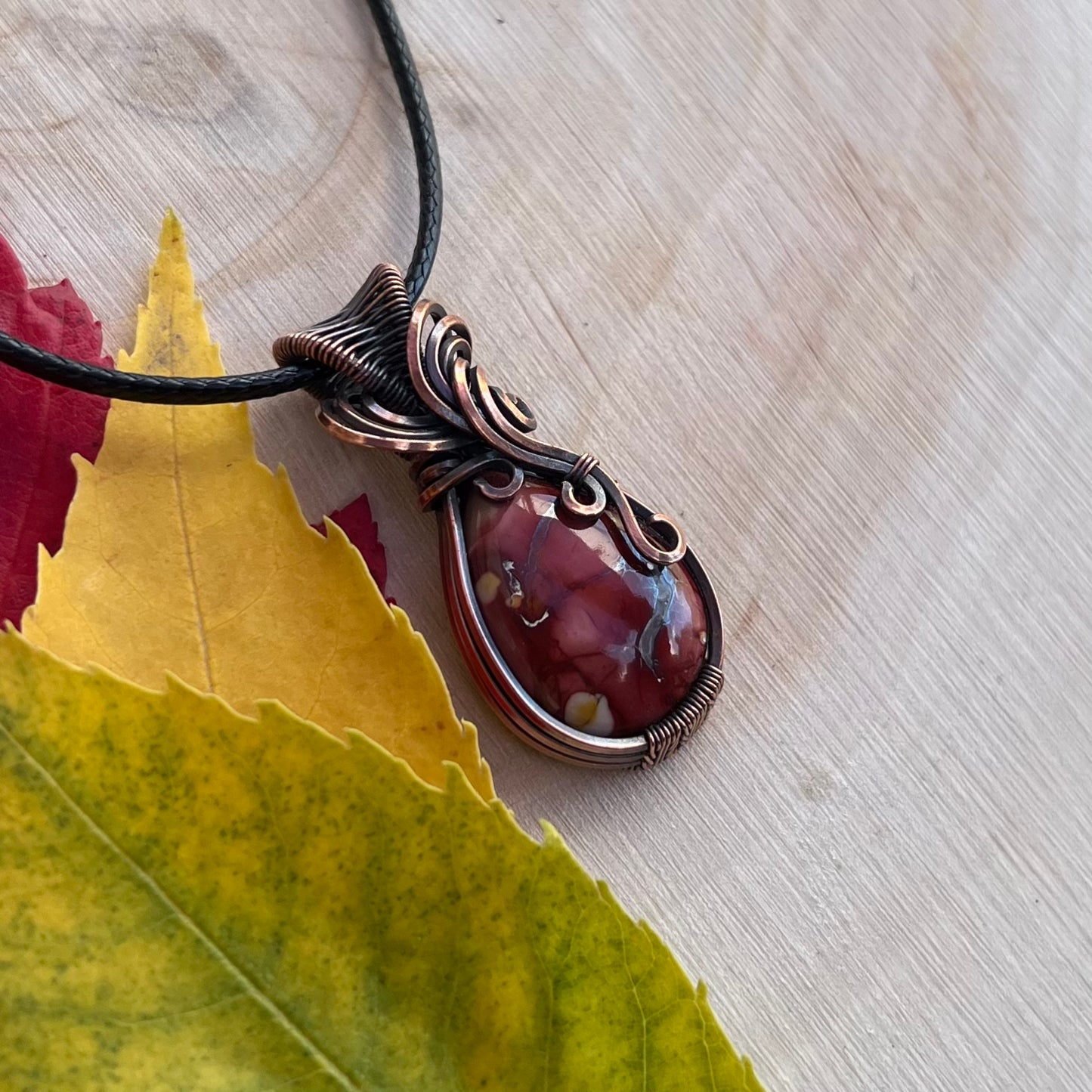 Mookaite Pendant in Copper