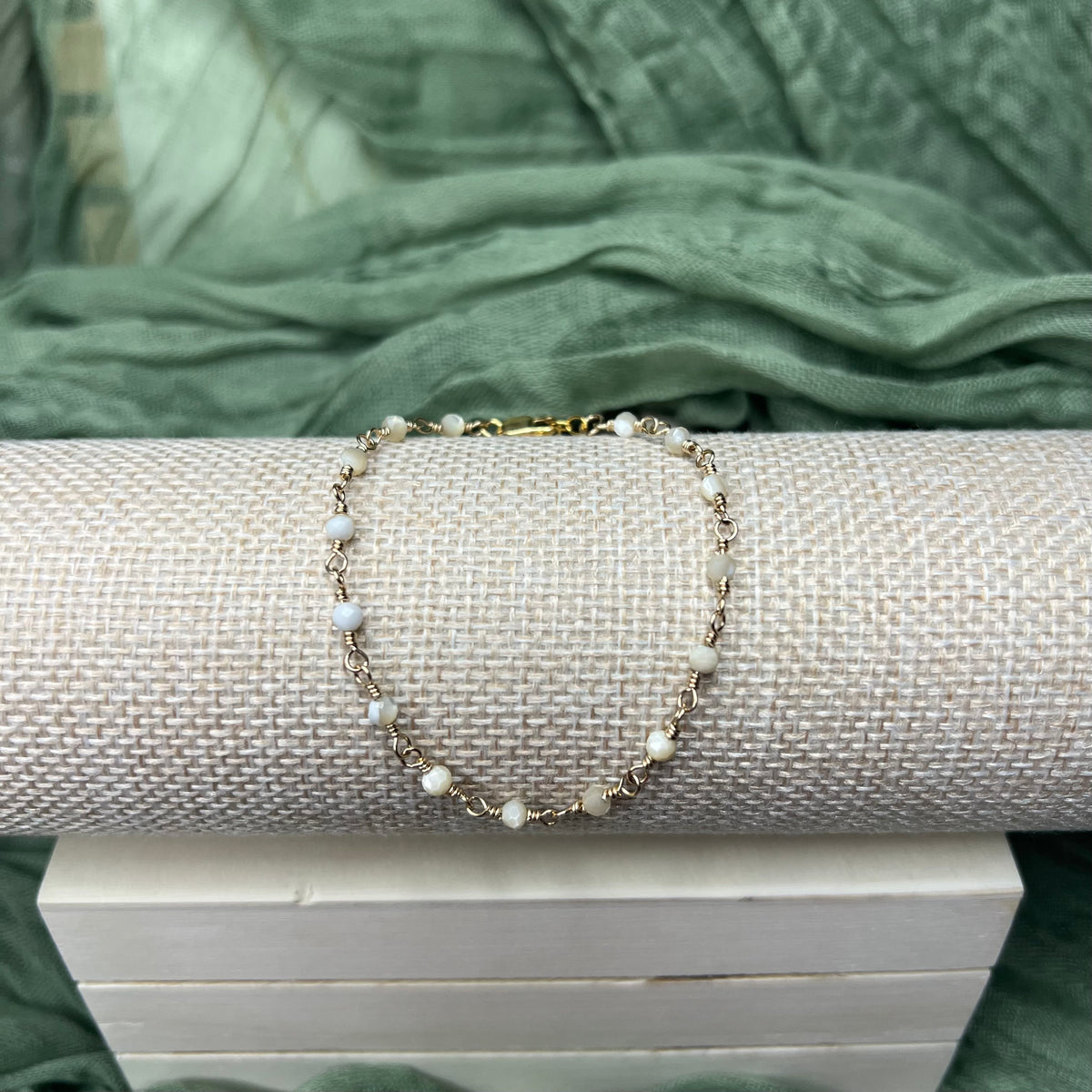 Mother of Pearl Bracelet – 14k Gold Filled