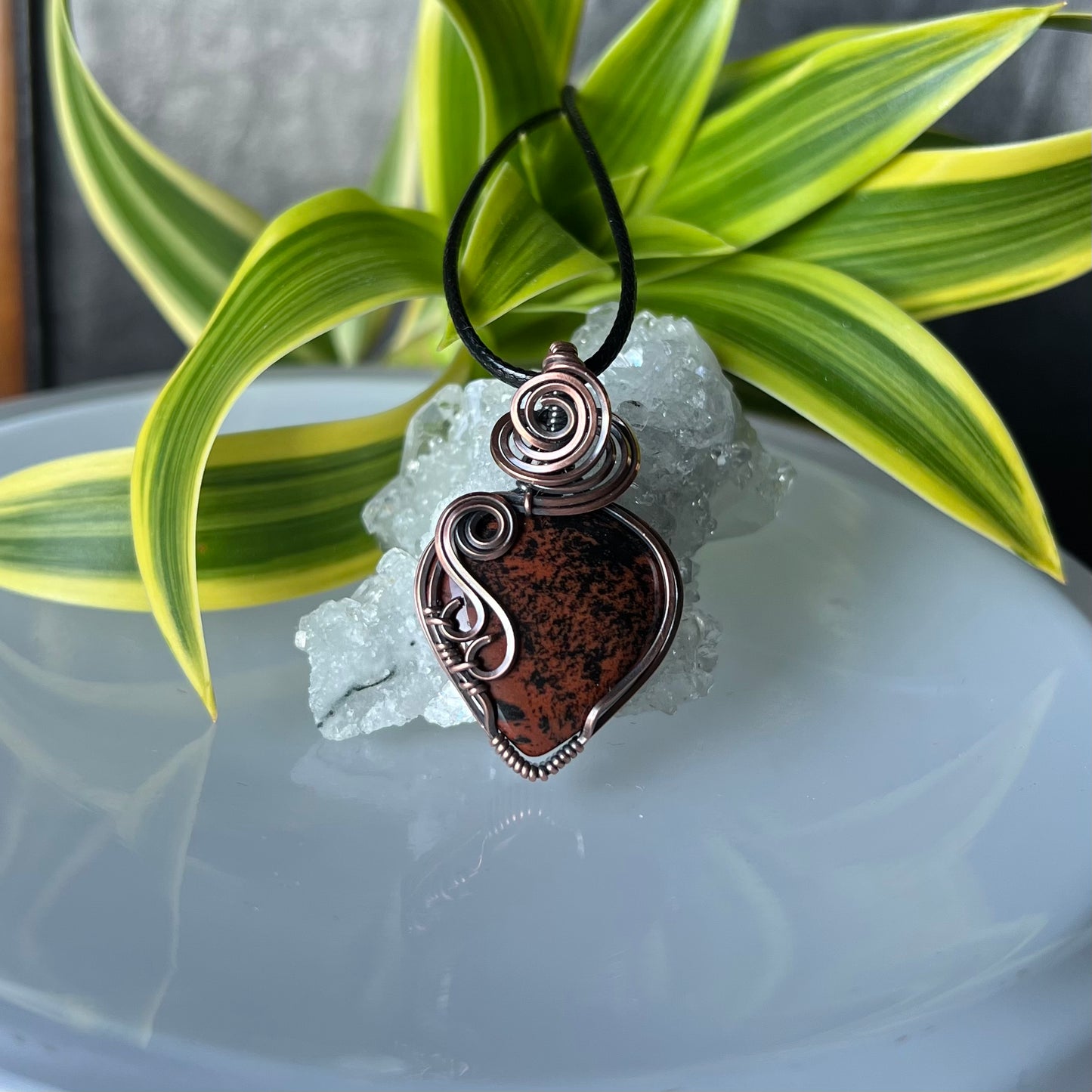 Mahogany Obsidian Pendant