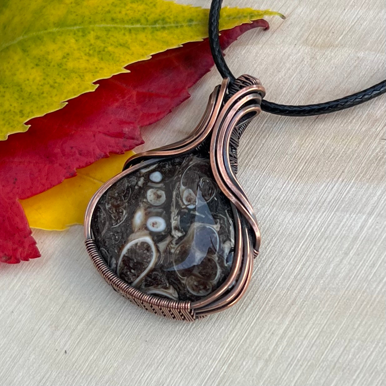 Turritella Fossil Pendant