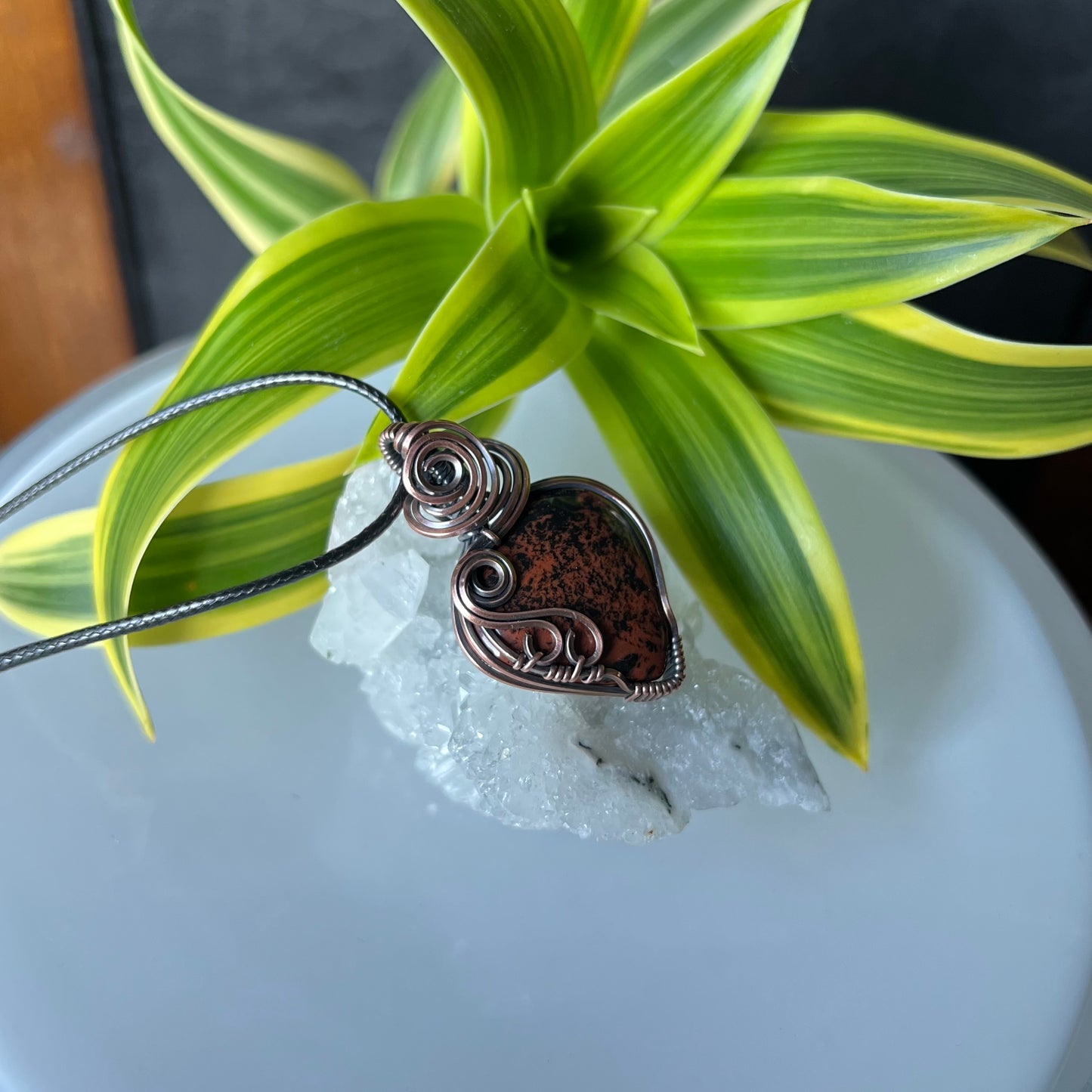 Mahogany Obsidian Pendant