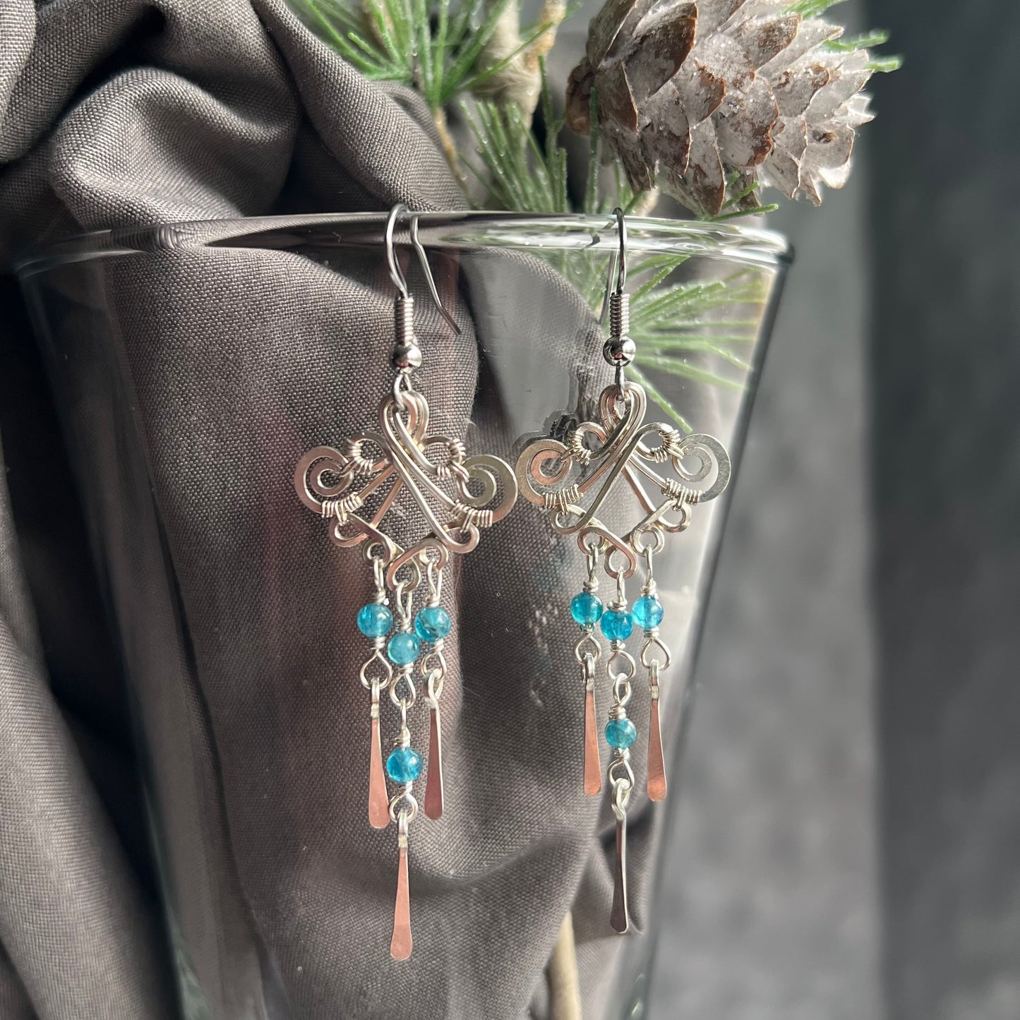 Neon Apatite Earrings