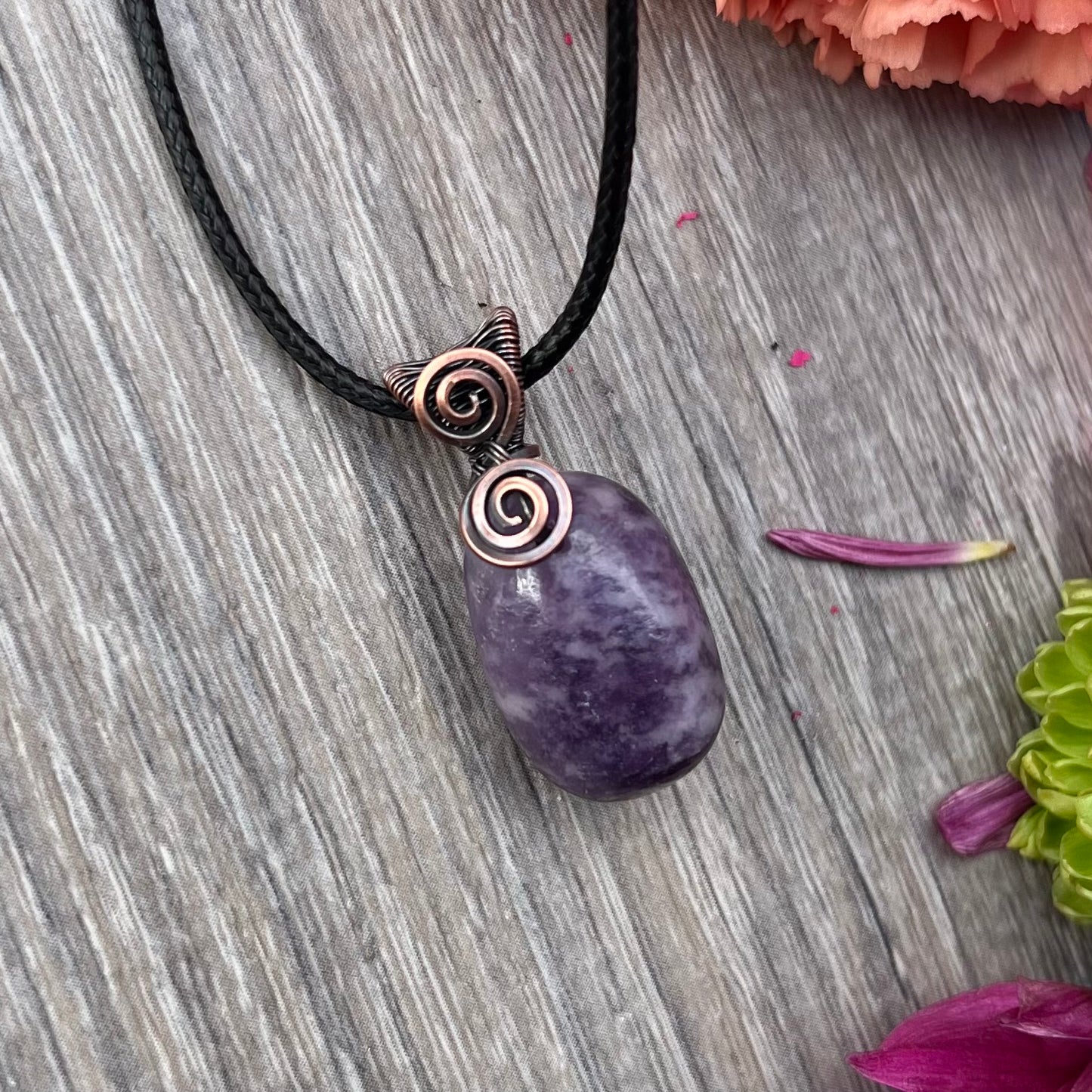 Lepidolite Tumble Pendant