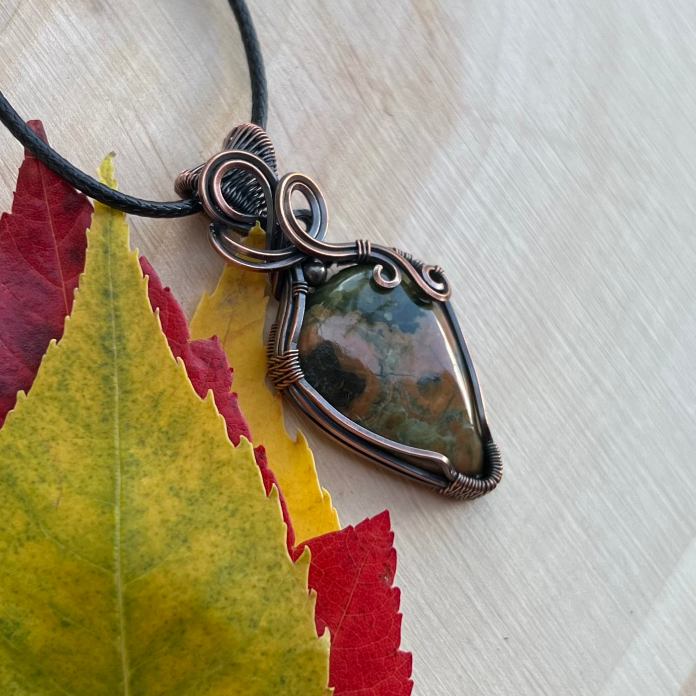 Ryolite Pendant in Copper