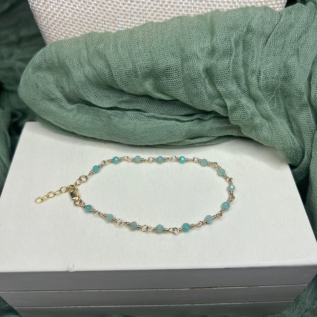 Amazonite Bracelet – 14k Gold Filled