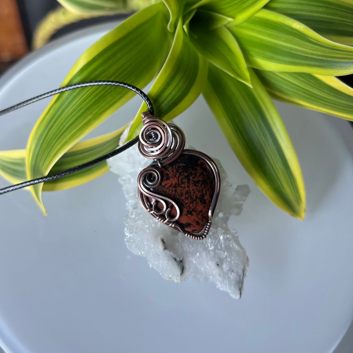 Mahogany Obsidian Pendant