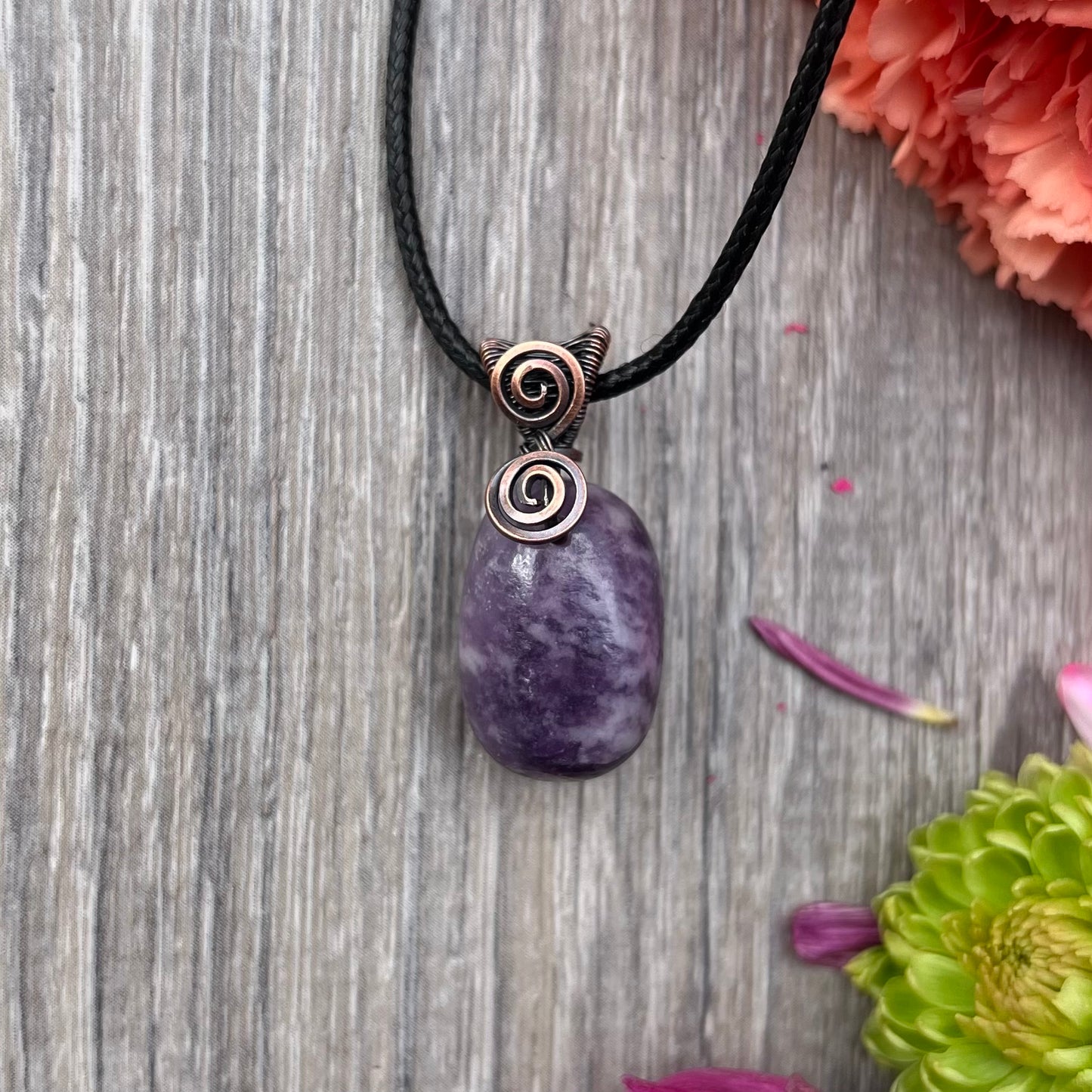 Lepidolite Tumble Pendant