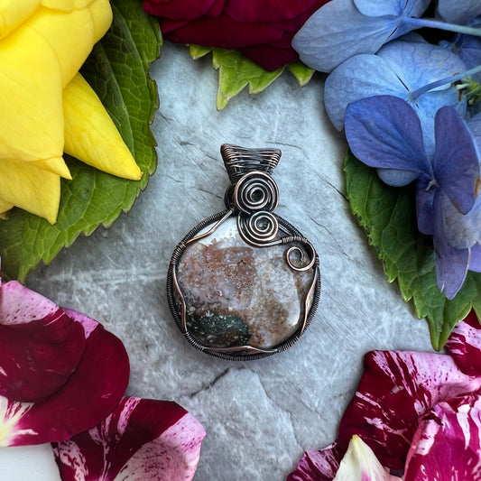 Double Sided Ocean Jasper Pendant