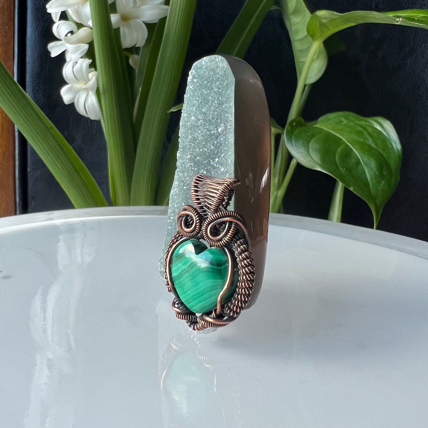 Malachite Heart Pendant